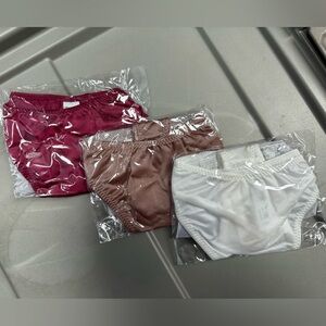 Bundle 3 bikini rhinestone bling love secret panties underwear lingerie medium